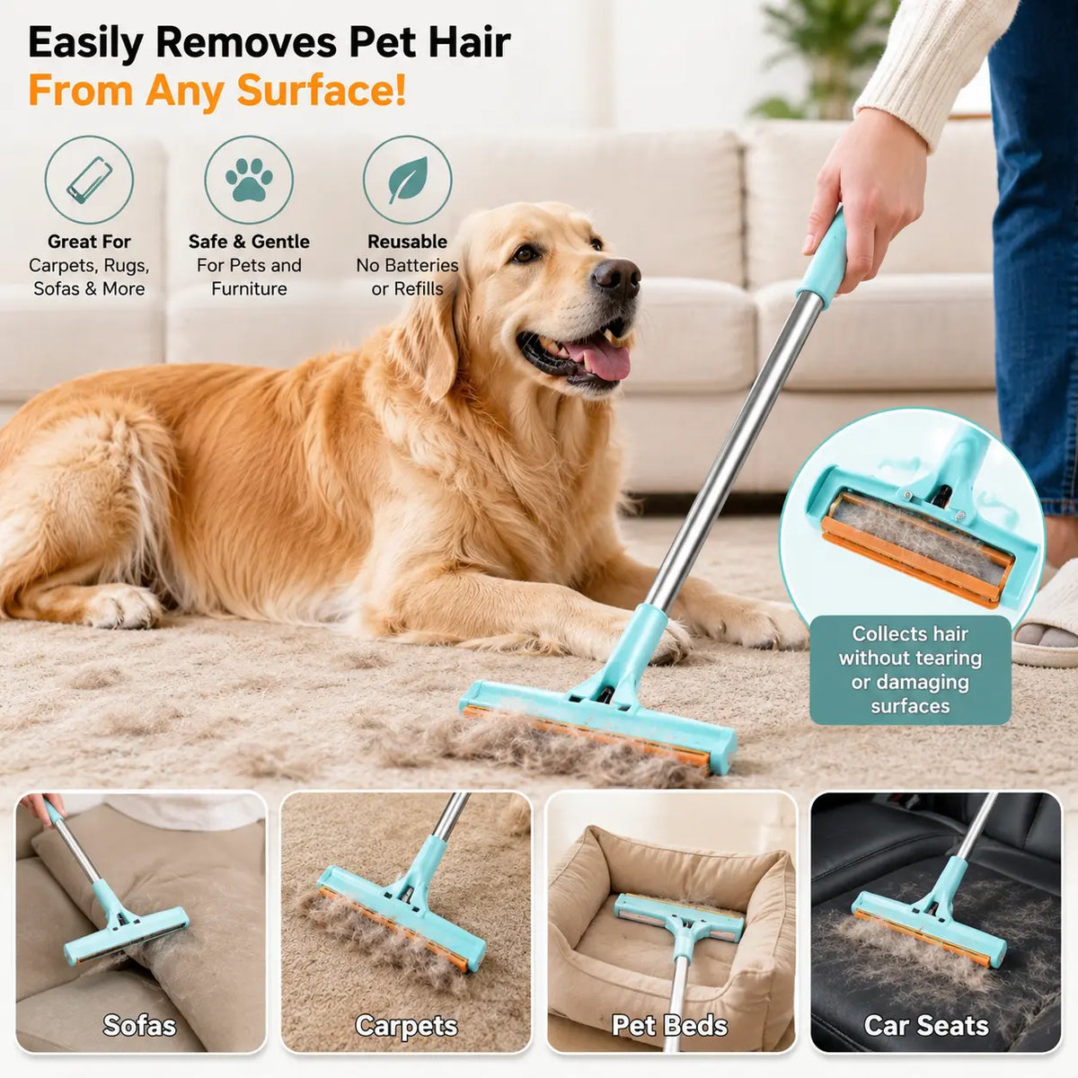 Petmaster 5-In-1 Hair Removal Kit for Pets