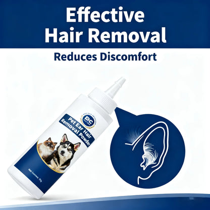 Cat Dog Ear Powder Painless Ear Hair Removal Powder for Pets Easy to Remove Ear Hair Pets Cleaning Tools 30G
