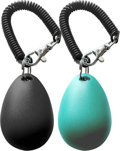 Pet Training Clicker with Wrist Strap - Dog Training Clickers (New Black + Blue) Dog Whistle Pets Acessorios Pets